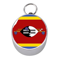 Swaziland Flag Map Geography Mini Silver Compasses by Sapixe