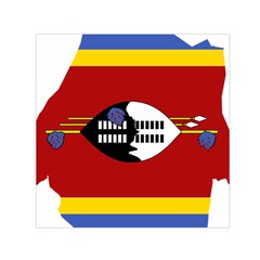 Swaziland Flag Map Geography Small Satin Scarf (Square)