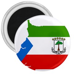 Equatorial Guinea Flag Map 3  Magnets by Sapixe