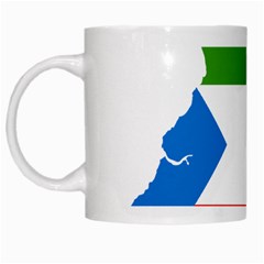 Equatorial Guinea Flag Map White Mugs by Sapixe