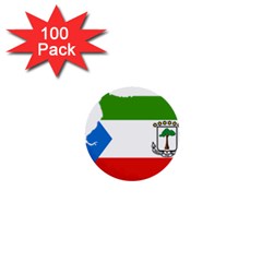 Equatorial Guinea Flag Map 1  Mini Buttons (100 Pack)  by Sapixe