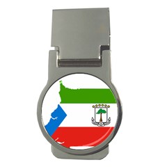 Equatorial Guinea Flag Map Money Clips (round)  by Sapixe