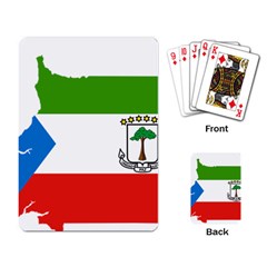 Equatorial Guinea Flag Map Playing Cards Single Design (rectangle) by Sapixe