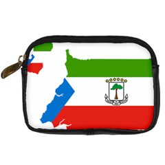 Equatorial Guinea Flag Map Digital Camera Leather Case by Sapixe