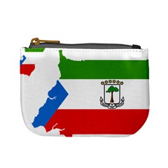 Equatorial Guinea Flag Map Mini Coin Purse by Sapixe