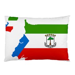 Equatorial Guinea Flag Map Pillow Case (two Sides) by Sapixe