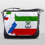 Equatorial Guinea Flag Map Messenger Bag Front