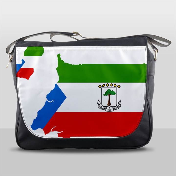 Equatorial Guinea Flag Map Messenger Bag