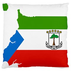 Equatorial Guinea Flag Map Standard Flano Cushion Case (one Side) by Sapixe