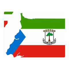 Equatorial Guinea Flag Map Double Sided Flano Blanket (mini)  by Sapixe