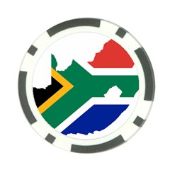 Africa Borders Country Flag Poker Chip Card Guard by Sapixe