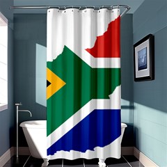 Africa Borders Country Flag Shower Curtain 36  X 72  (stall)  by Sapixe