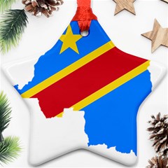 Democratic Republic Of The Congo Flag Ornament (star) by Sapixe