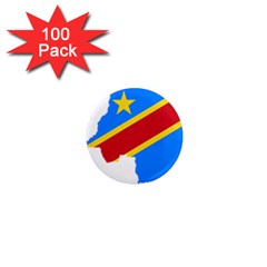 Democratic Republic Of The Congo Flag 1  Mini Magnets (100 Pack)  by Sapixe