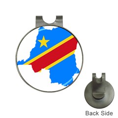 Democratic Republic Of The Congo Flag Hat Clips With Golf Markers by Sapixe