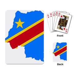 Democratic Republic Of The Congo Flag Playing Cards Single Design (rectangle) by Sapixe