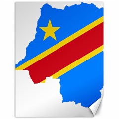 Democratic Republic Of The Congo Flag Canvas 18  X 24  by Sapixe