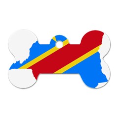 Democratic Republic Of The Congo Flag Dog Tag Bone (two Sides) by Sapixe