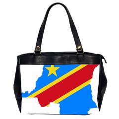 Democratic Republic Of The Congo Flag Oversize Office Handbag (2 Sides) by Sapixe