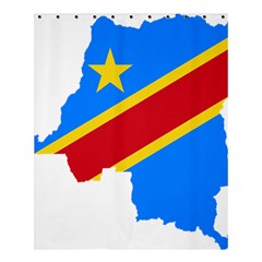 Democratic Republic Of The Congo Flag Shower Curtain 60  X 72  (medium)  by Sapixe