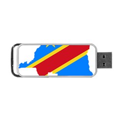 Democratic Republic Of The Congo Flag Portable Usb Flash (one Side) by Sapixe