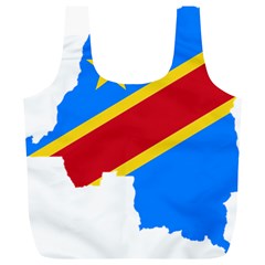 Democratic Republic Of The Congo Flag Full Print Recycle Bag (xl) by Sapixe