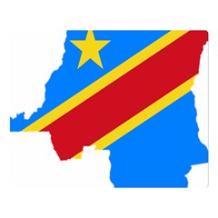 Democratic Republic Of The Congo Flag Double Sided Flano Blanket (large)  by Sapixe