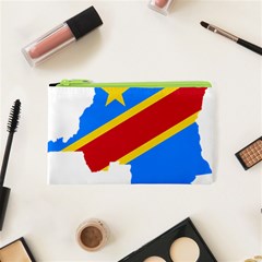 Democratic Republic Of The Congo Flag Cosmetic Bag (xs) by Sapixe