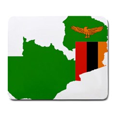 Zambia Flag Map Geography Outline Large Mousepads by Sapixe