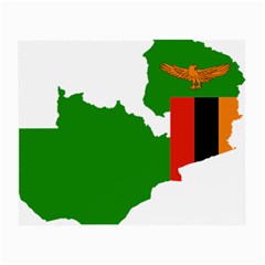 Zambia Flag Map Geography Outline Small Glasses Cloth by Sapixe