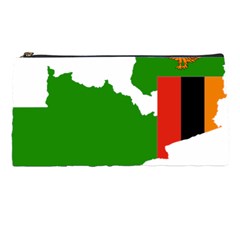 Zambia Flag Map Geography Outline Pencil Cases by Sapixe