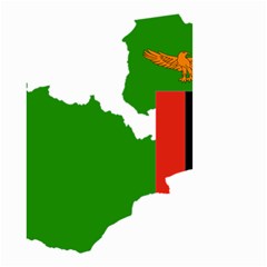 Zambia Flag Map Geography Outline Small Garden Flag (two Sides) by Sapixe