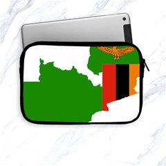 Zambia Flag Map Geography Outline Apple Ipad Mini Zipper Cases by Sapixe