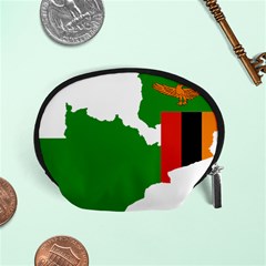 Zambia Flag Map Geography Outline Accessory Pouch (small) by Sapixe