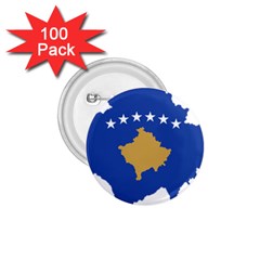 Kosovo Country Europe Flag Borders 1 75  Buttons (100 Pack)  by Sapixe