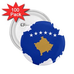 Kosovo Country Europe Flag Borders 2 25  Buttons (100 Pack)  by Sapixe