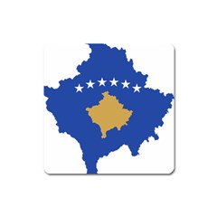 Kosovo Country Europe Flag Borders Square Magnet by Sapixe