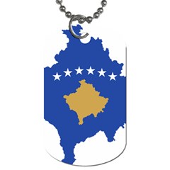 Kosovo Country Europe Flag Borders Dog Tag (two Sides) by Sapixe