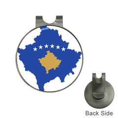 Kosovo Country Europe Flag Borders Hat Clips With Golf Markers by Sapixe