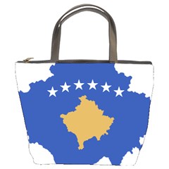 Kosovo Country Europe Flag Borders Bucket Bag by Sapixe