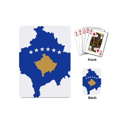 Kosovo Country Europe Flag Borders Playing Cards Single Design (mini) by Sapixe