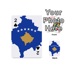 Kosovo Country Europe Flag Borders Playing Cards 54 Designs (mini) by Sapixe