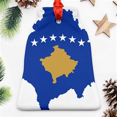 Kosovo Country Europe Flag Borders Ornament (bell) by Sapixe