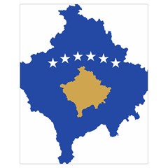 Kosovo Country Europe Flag Borders Drawstring Bag (small) by Sapixe