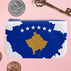 Kosovo Country Europe Flag Borders Large Coin Purse by Sapixe