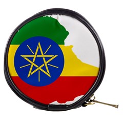 Ethiopia Flag Map Geography Mini Makeup Bag by Sapixe