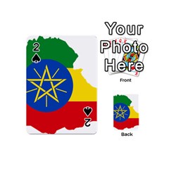 Ethiopia Flag Map Geography Playing Cards 54 Designs (mini) by Sapixe