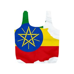 Ethiopia Flag Map Geography Full Print Recycle Bag (s) by Sapixe