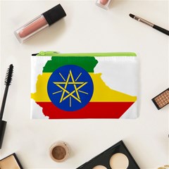 Ethiopia Flag Map Geography Cosmetic Bag (xs) by Sapixe