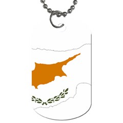 Cyprus Country Europe Flag Borders Dog Tag (two Sides) by Sapixe